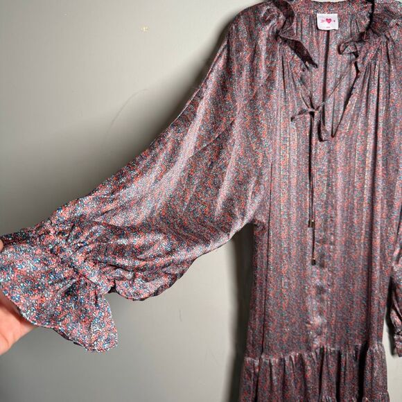 Buddy love Greta long sleeve flowy shapeless boho maxi dress - Picture 3 of 10